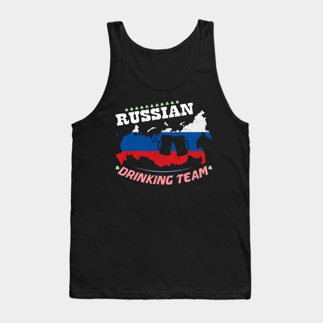 Russian Drinking Team - National Pride Tank Top by ozalshirts